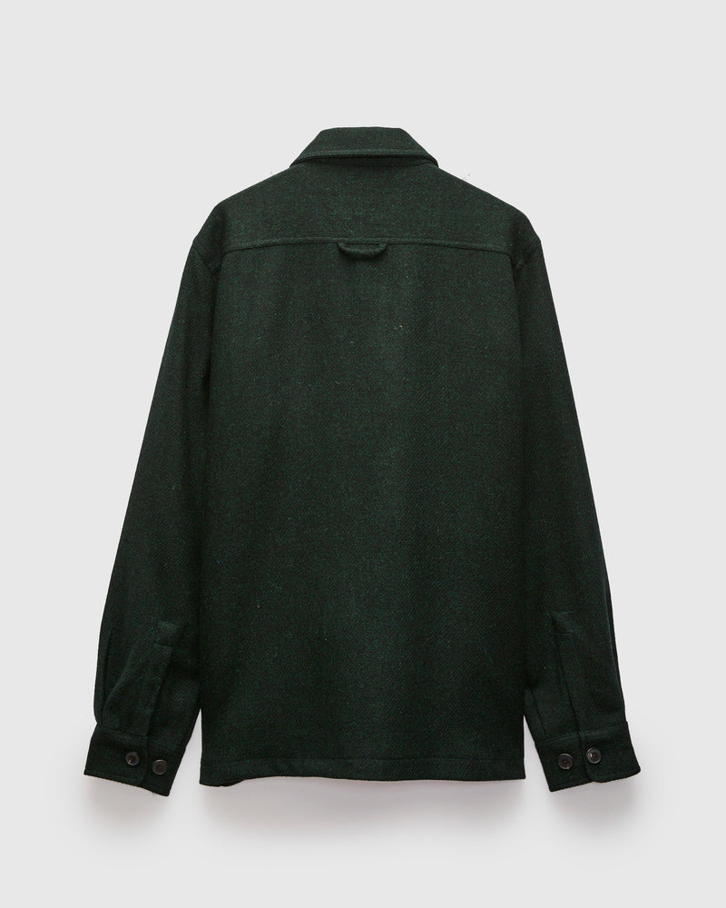 Wool Field Overshirt in Green