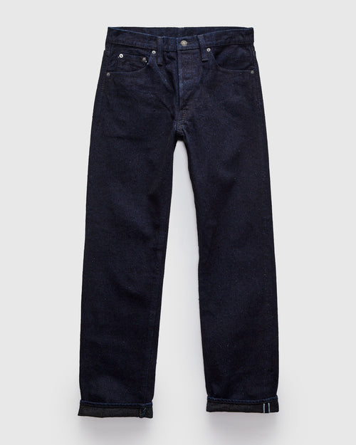 "Indigo x Sumi" 16oz Rinsed Double Nep Selvedge Denim - Regular Straight Fit