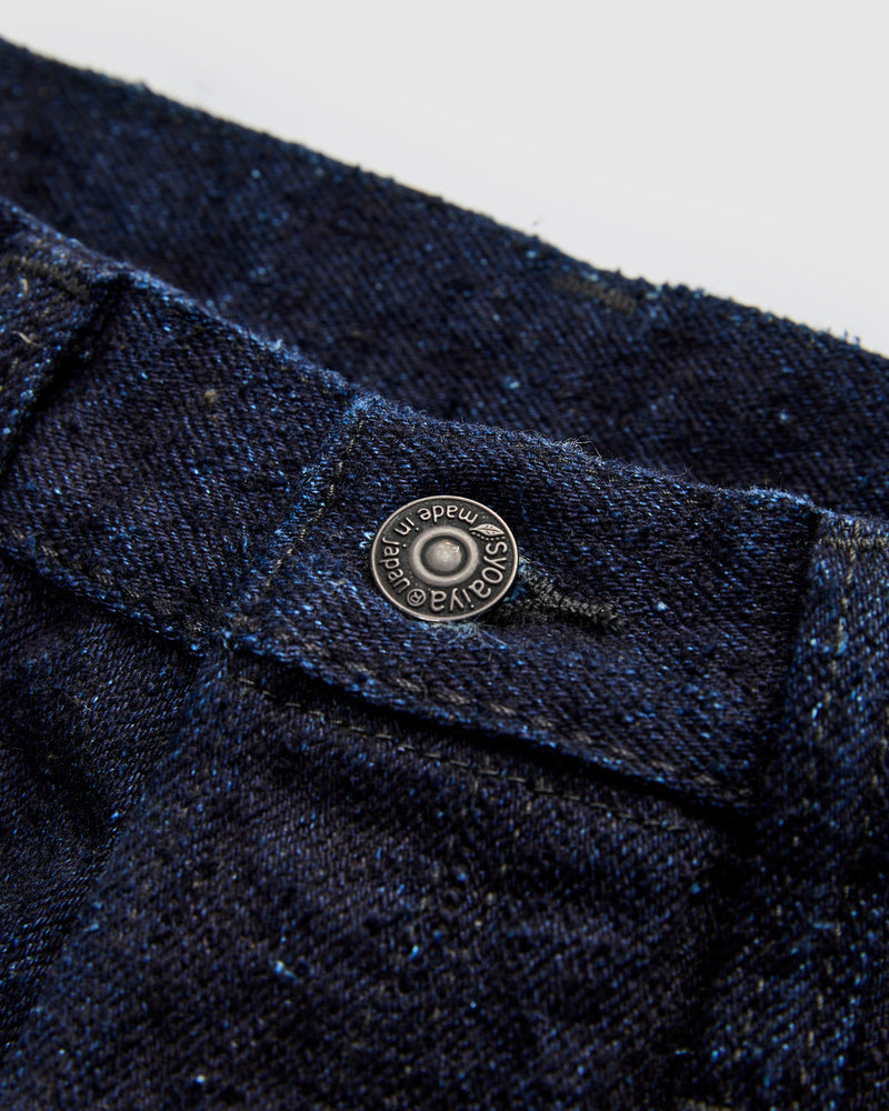 "Indigo x Sumi" 16oz Rinsed Double Nep Selvedge Denim - Regular Straight Fit