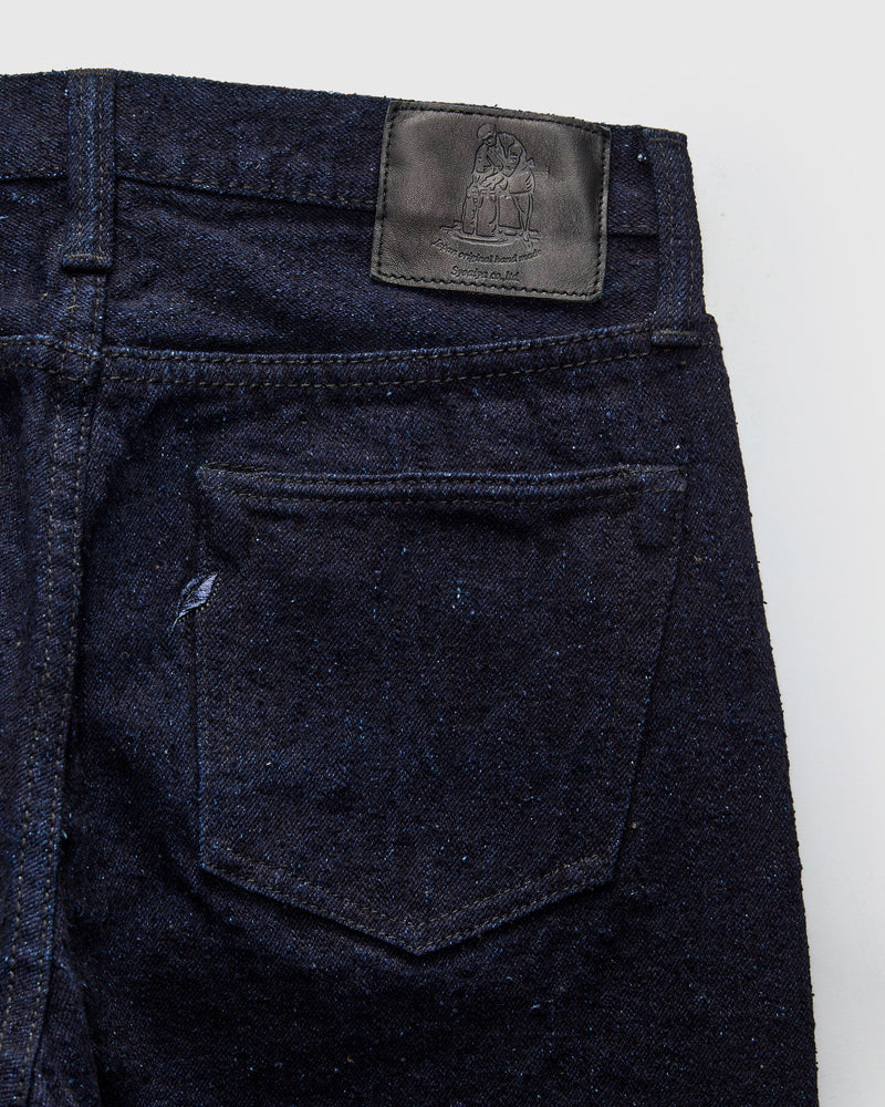 "Indigo x Sumi" 16oz Rinsed Double Nep Selvedge Denim - Regular Straight Fit