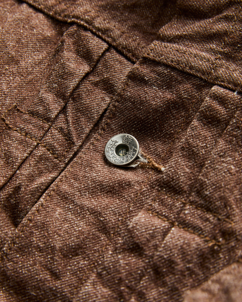 S552PX-BR "Kanoko" 15oz Brown Selvedge Denim Type-II Jacket