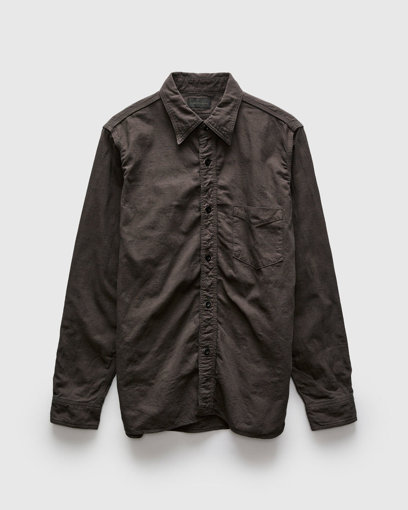 Tropical Weather Long Sleeve Shirt in Charcoal