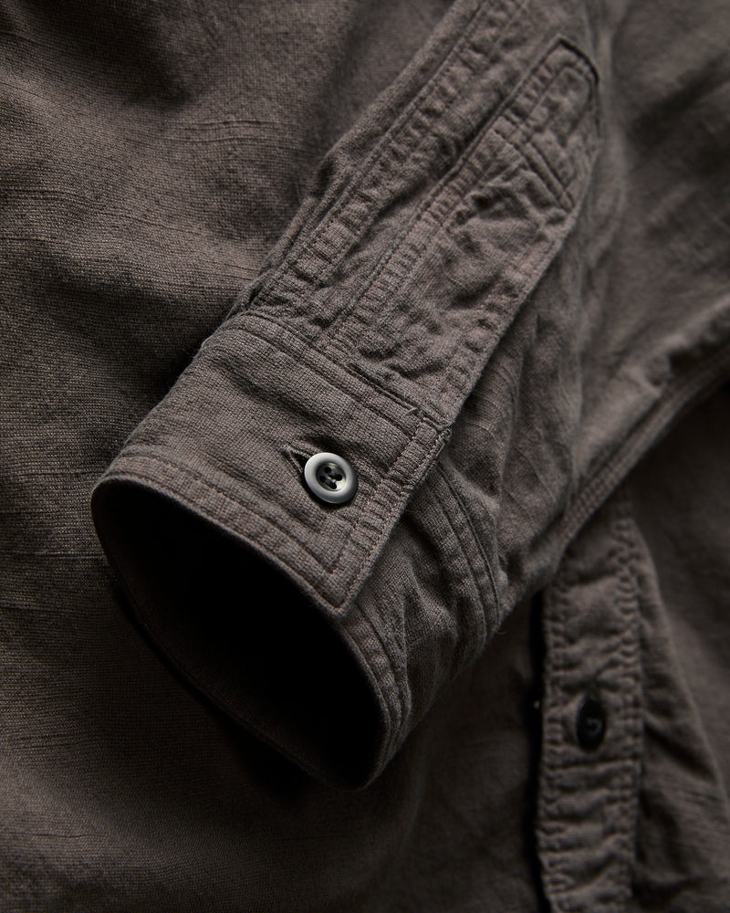 Tropical Weather Long Sleeve Shirt in Charcoal