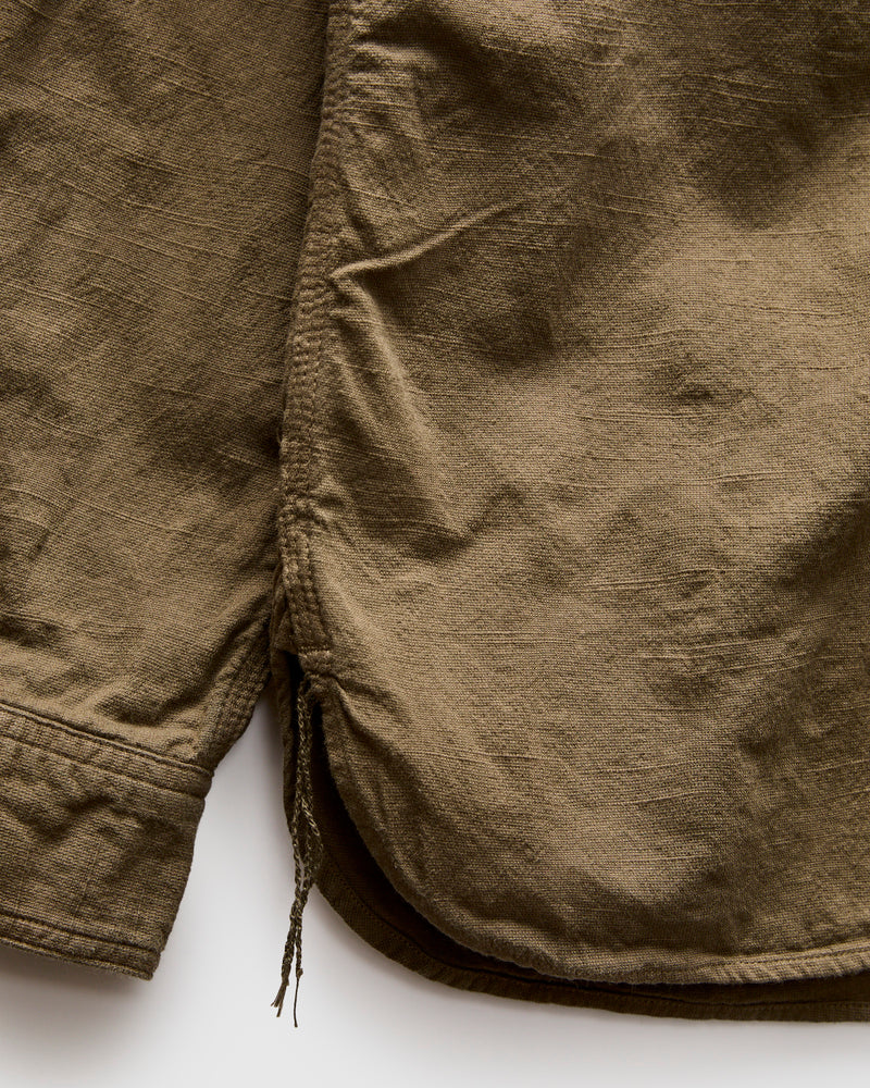Tropical Weather Long Sleeve Shirt in Olive