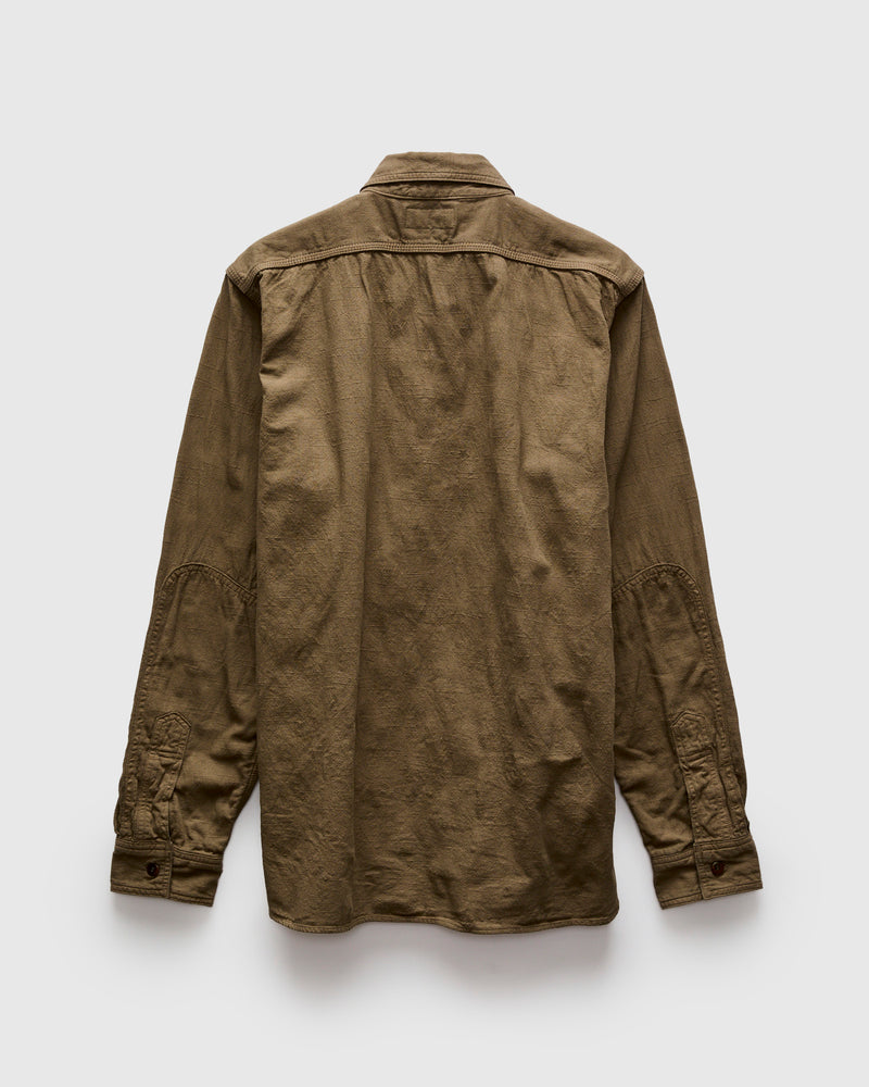 Tropical Weather Long Sleeve Shirt in Olive