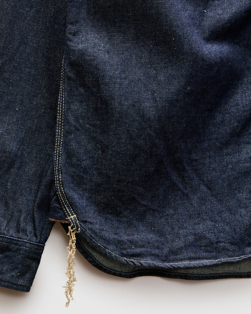 "Samurai Cotton" 10oz Denim Work Shirt in Indigo