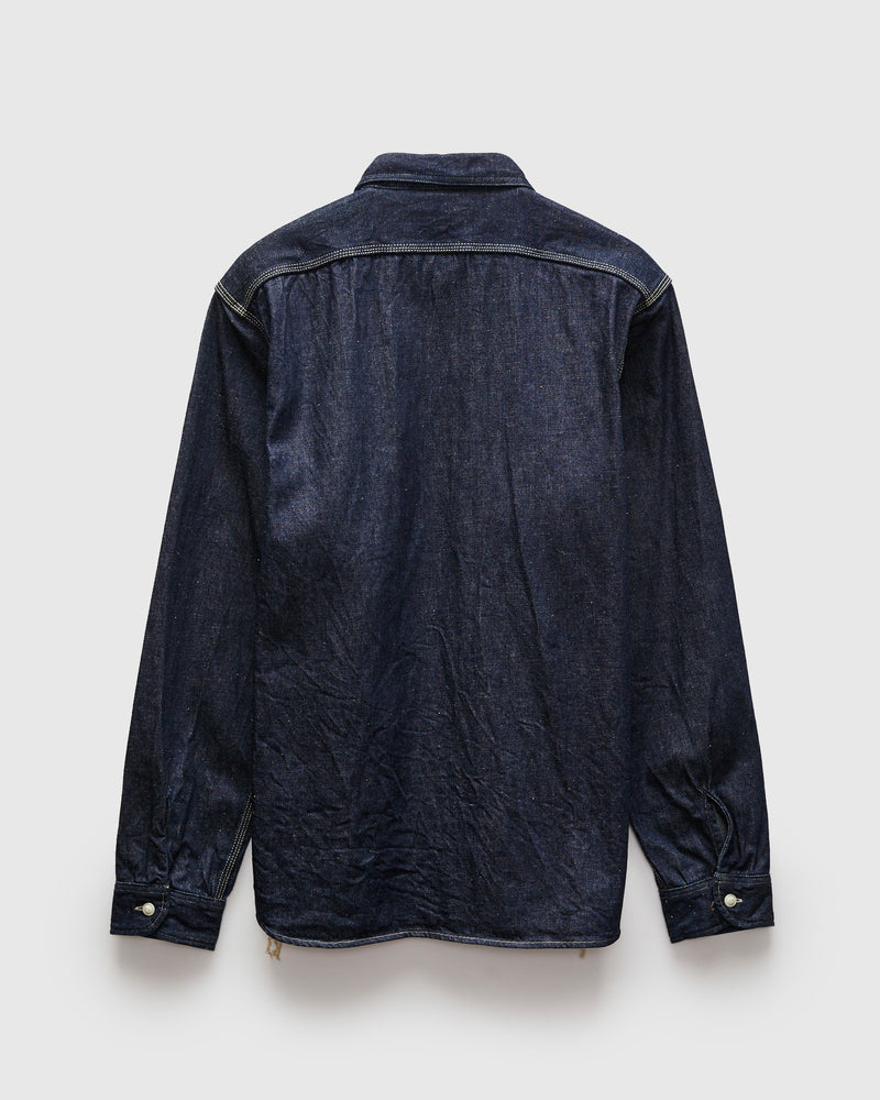 "Samurai Cotton" 10oz Denim Work Shirt in Indigo
