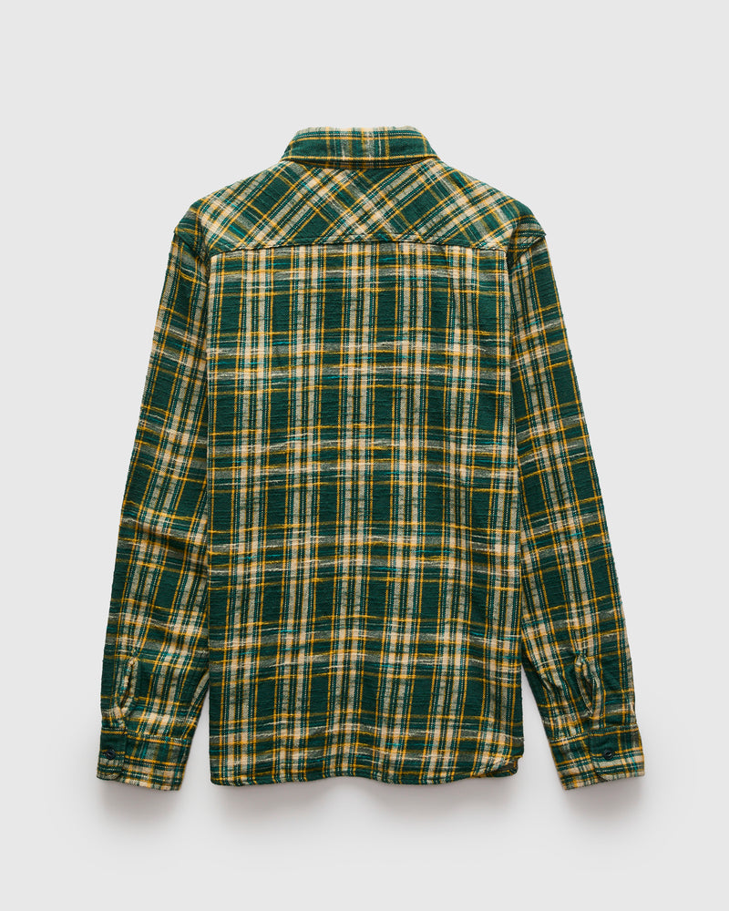 Slubby Flannel Shirt in Green