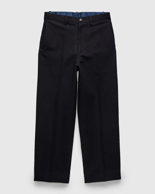 Broader Slacks in Navy