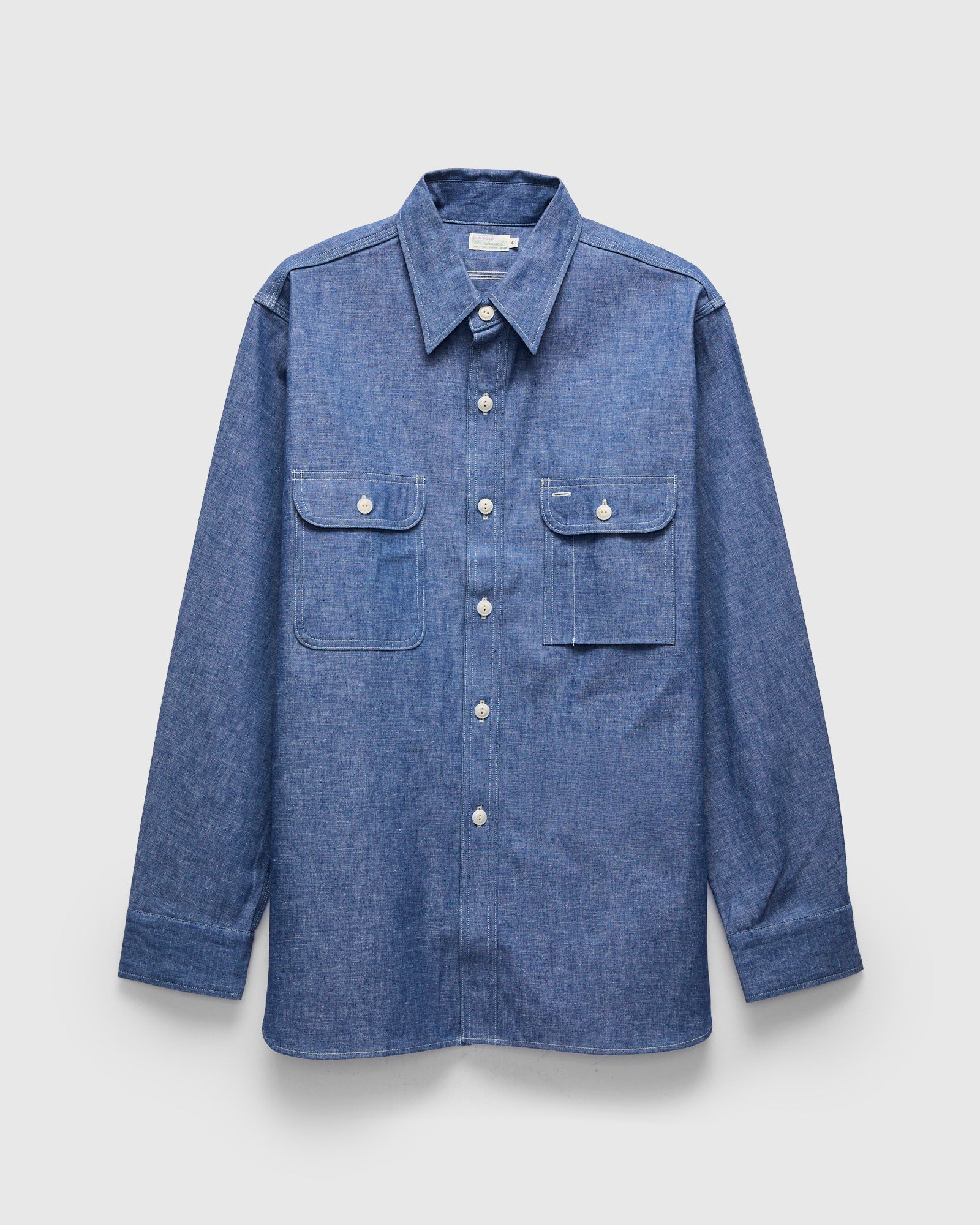 BIG YANK M43 Shirt Chambray Lサイズ Big Yank Chambray Shirt in Sax Blue – Blue Owl Workshop