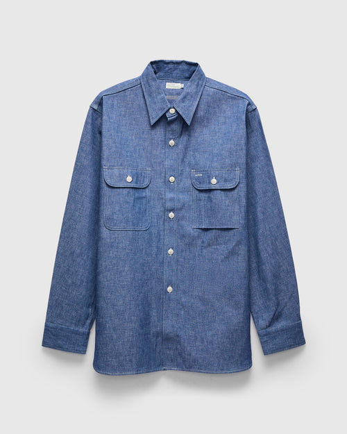 Big Yank Chambray Shirt in Sax Blue