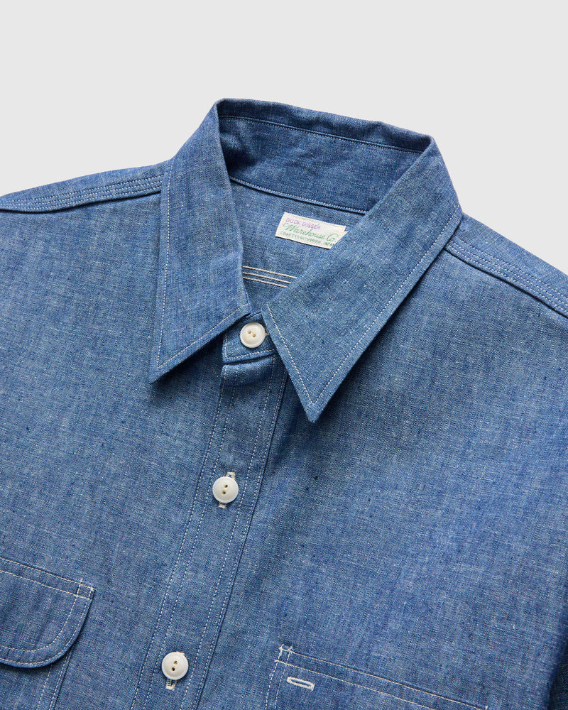 Big Yank Chambray Shirt in Sax Blue