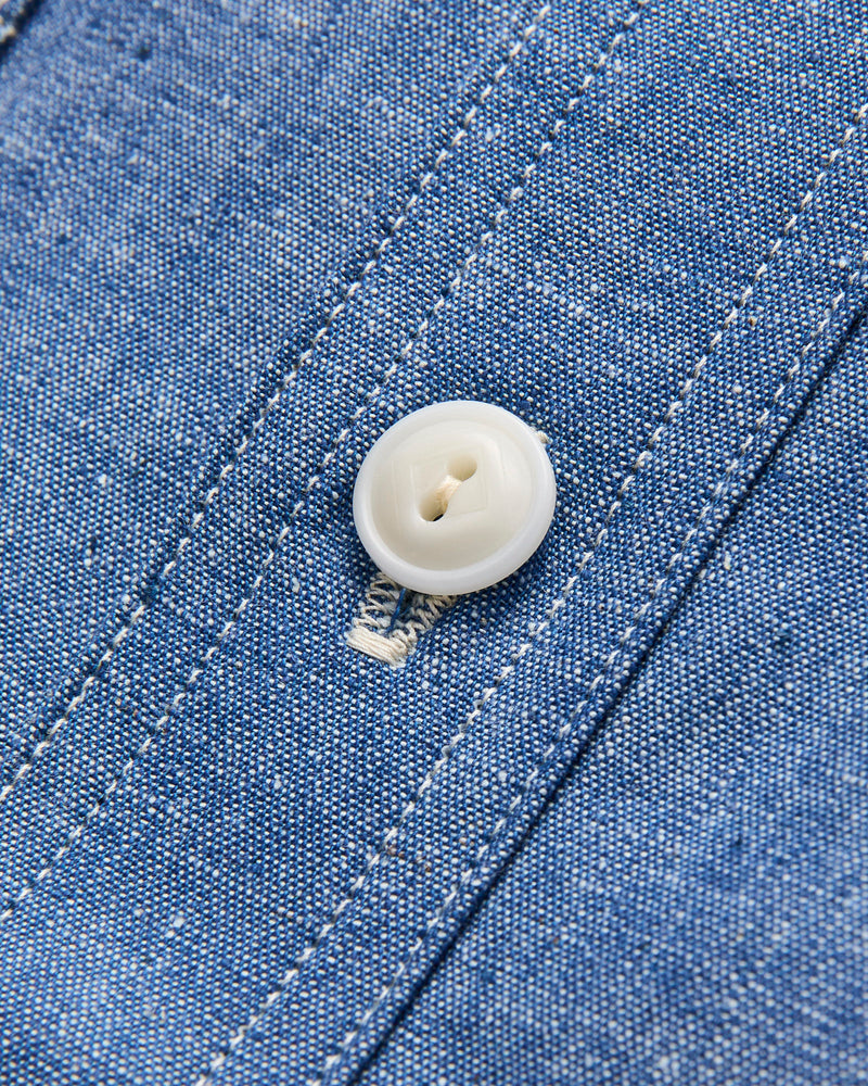 Big Yank Chambray Shirt in Sax Blue