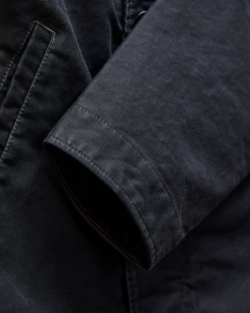 Corduroy Collar Bower Deck Jacket in Dark Navy