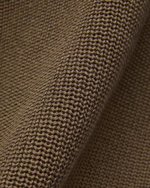 Cotton Crewneck Sweater in Earth