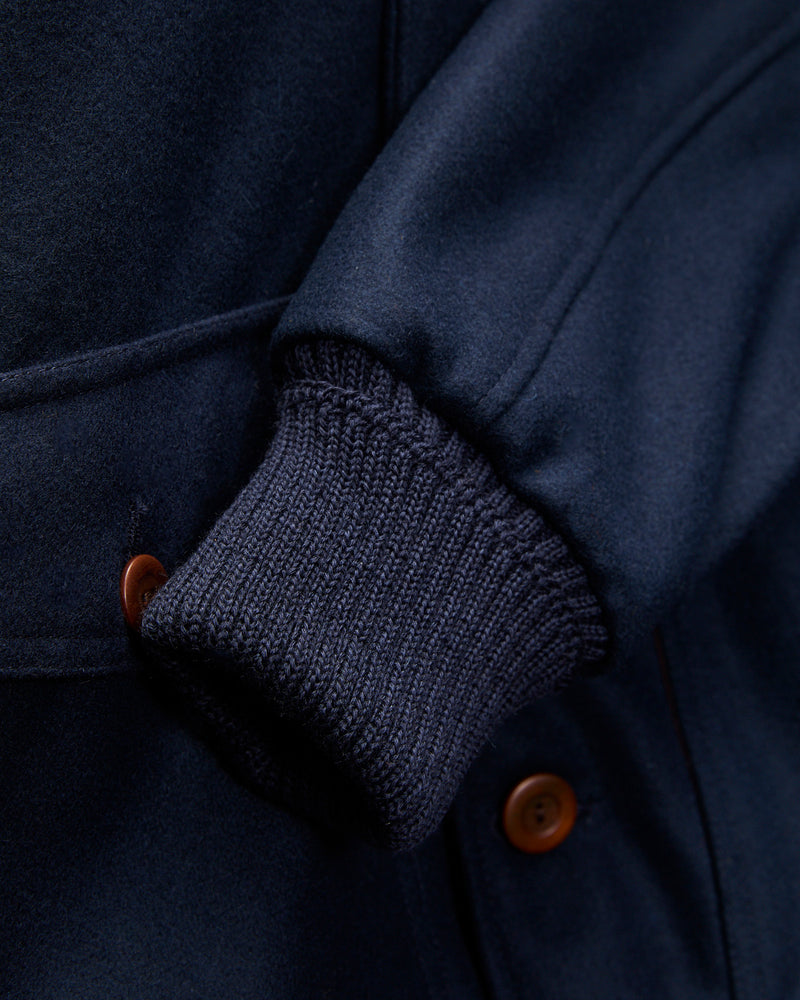 Winston Jacket in Dark Navy/Brown