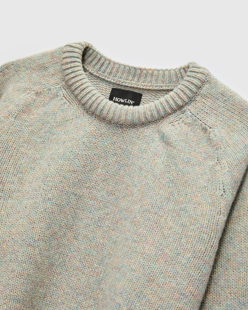 "Boxy Space Knit" Wool Sweater in Galaxy