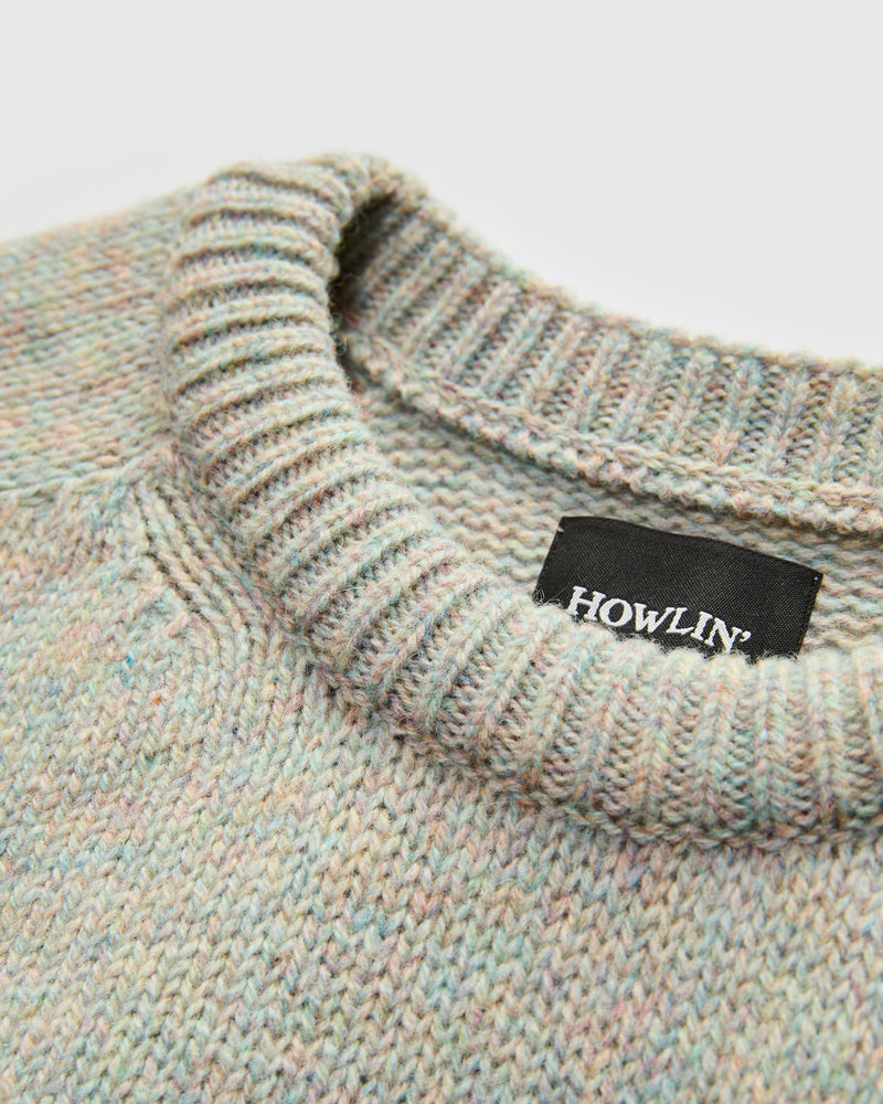 "Boxy Space Knit" Wool Sweater in Galaxy
