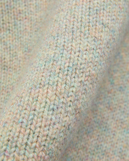 "Boxy Space Knit" Wool Sweater in Galaxy