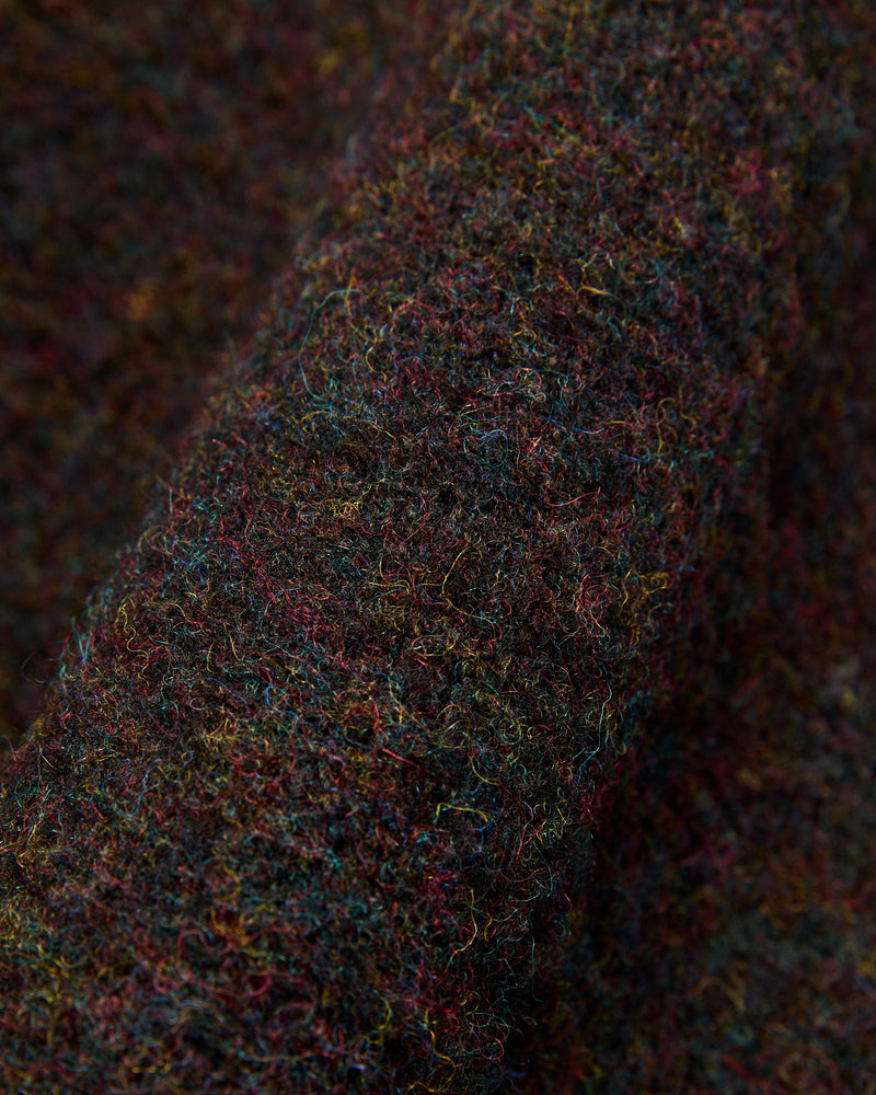 "Creatures of the Howlin' Moon" Wool Knit Cardigan in Wolf