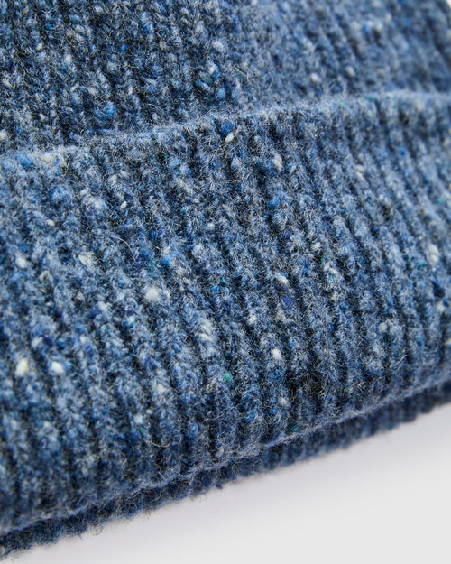 "Out of the Blue" Wool Beanie in Blue Lover