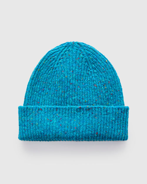 "Out of the Blue" Wool Beanie in Starnight
