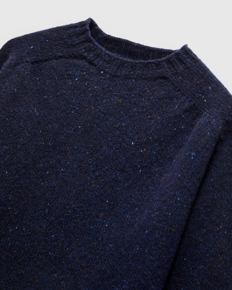 "Terry" Wool Sweater in Navy