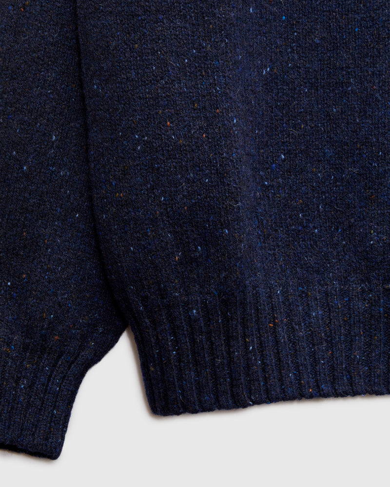 "Terry" Wool Sweater in Navy