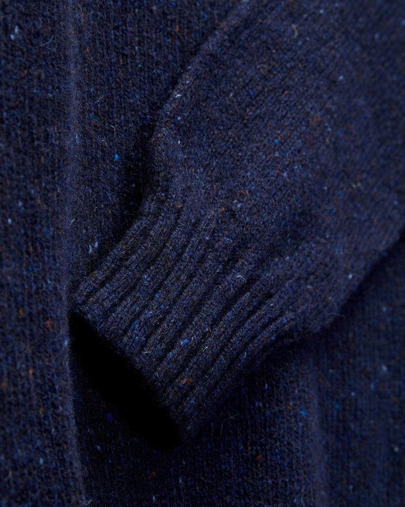 "Terry" Wool Sweater in Navy