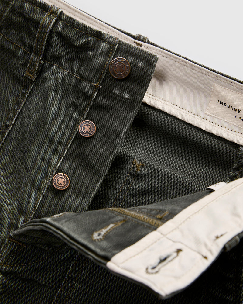 Hencye Double Knee Workpant in Washed Slate