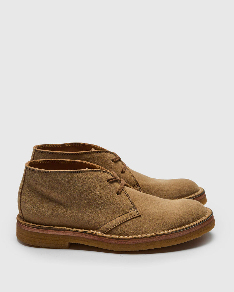 Military Desert Boots in Japanese Suede Sand