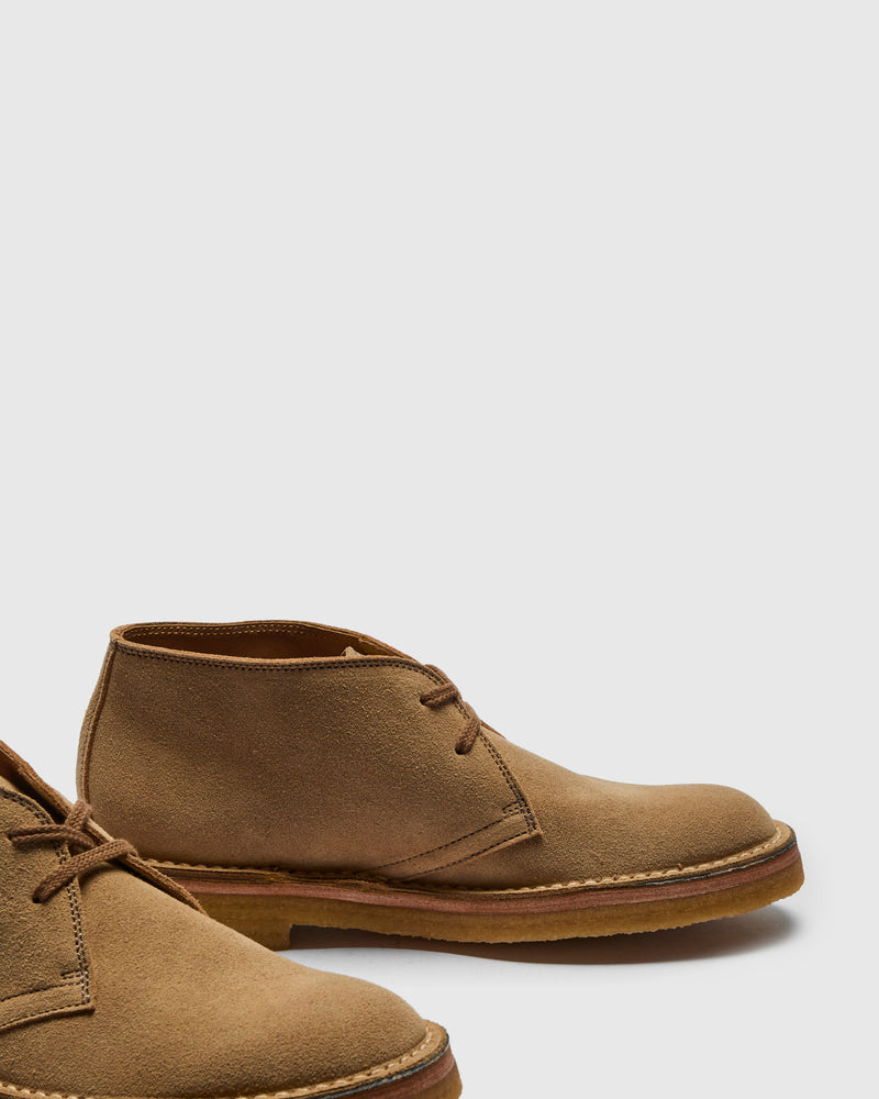 Military Desert Boots in Japanese Suede Sand