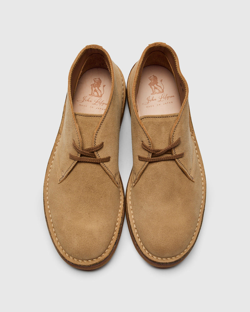 Military Desert Boots in Japanese Suede Sand