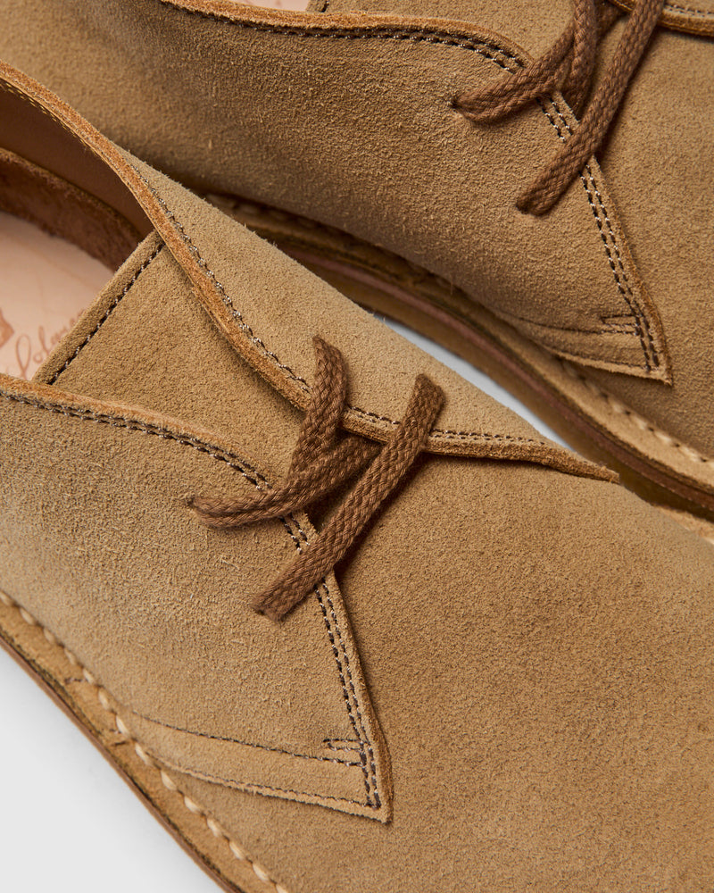 Military Desert Boots in Japanese Suede Sand