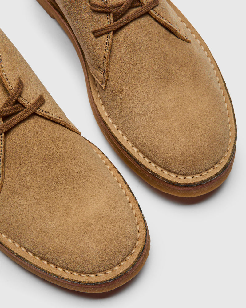 Military Desert Boots in Japanese Suede Sand