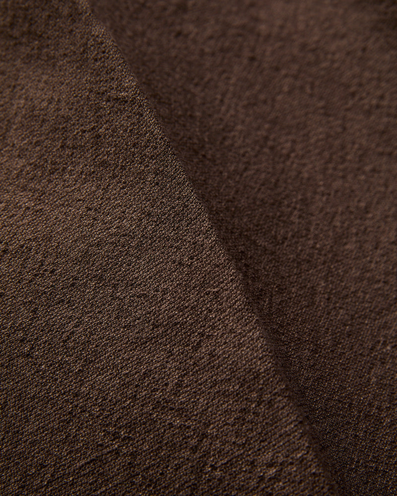 Wool Hemp Neutral Trousers in Brown