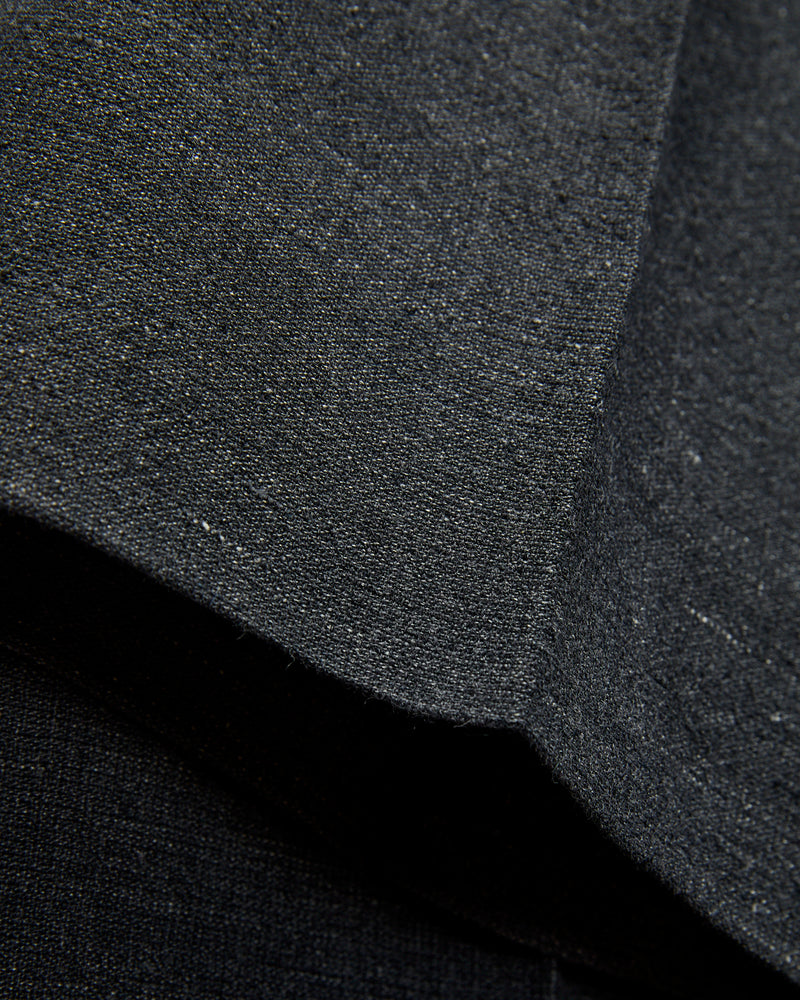 Wool Hemp Neutral Trousers in Top Charcoal