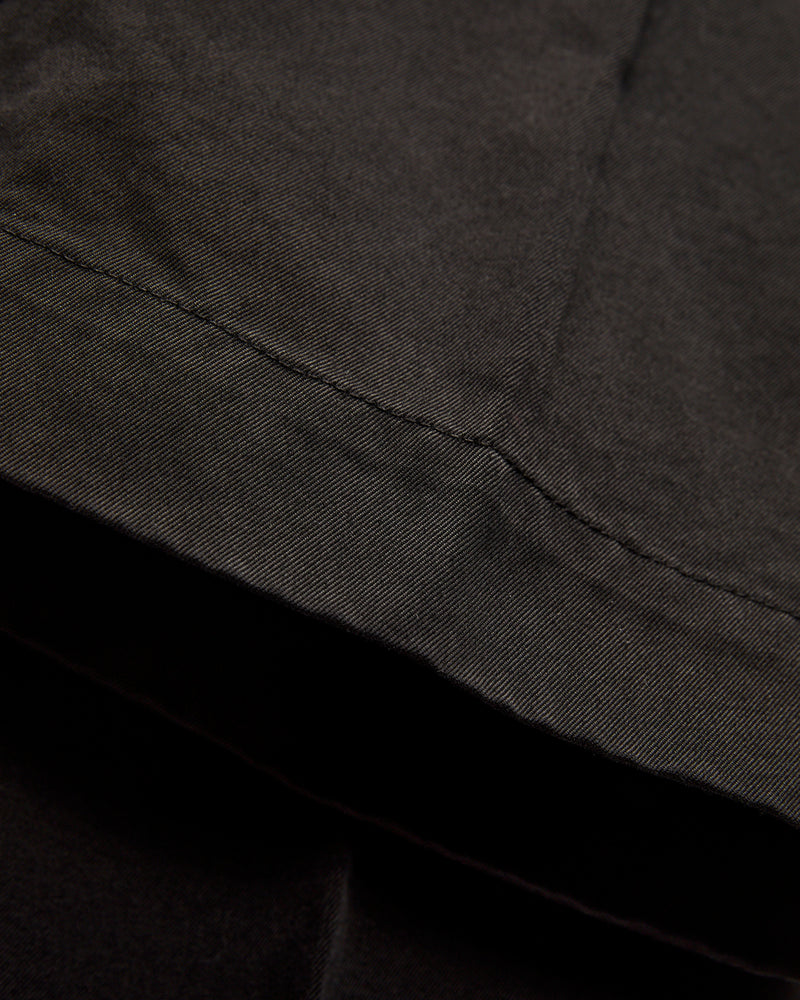 Canal Pleated TwillForm Pant in Black