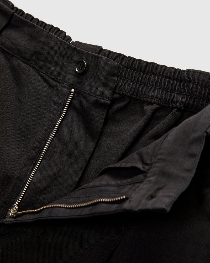 Harbor Twill Cotton Pant in Black