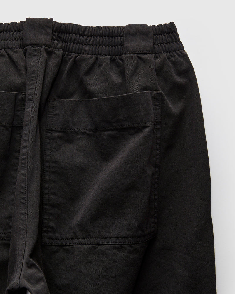 Harbor Twill Cotton Pant in Black