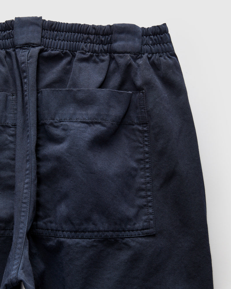 Harbor Twill Cotton Pant in Midnight Navy