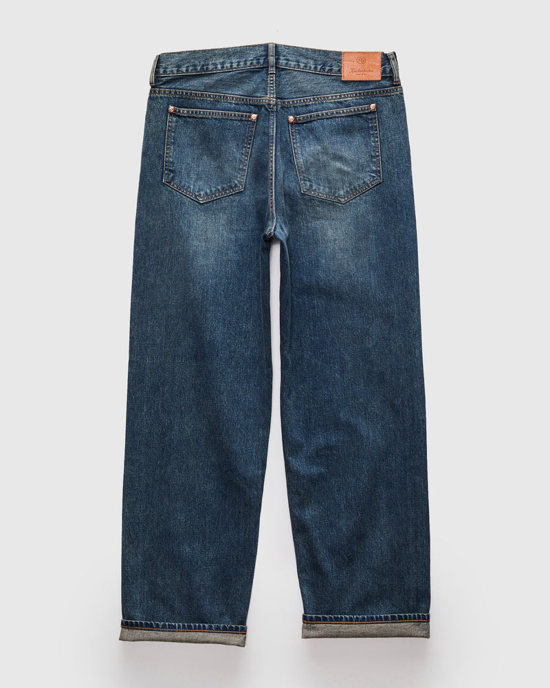 K102W Indigo Vintage Wash Jean – Wide Fit
