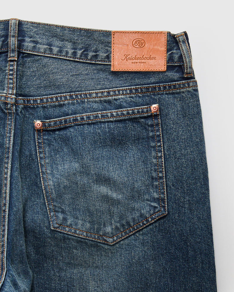 K102W Indigo Vintage Wash Jean – Wide Fit