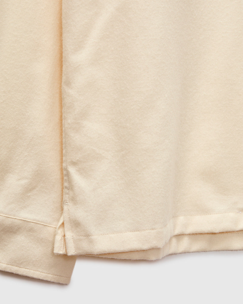 Penny Cotton Merino Flannel Shirt in Bone