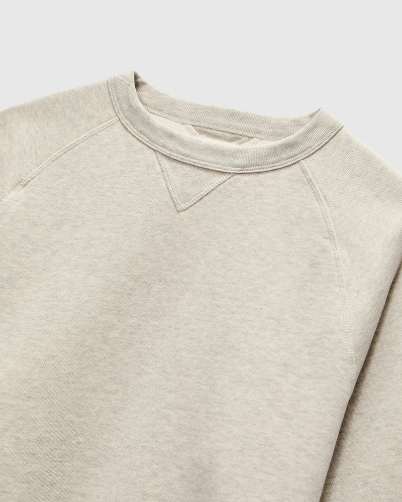 Stadium Loft Knit Crew in Oat Grey