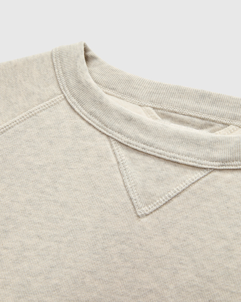 Stadium Loft Knit Crew in Oat Grey