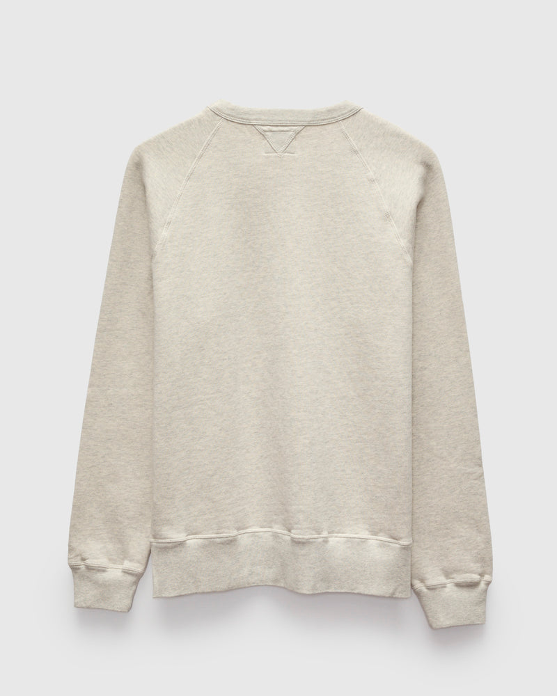 Stadium Loft Knit Crew in Oat Grey