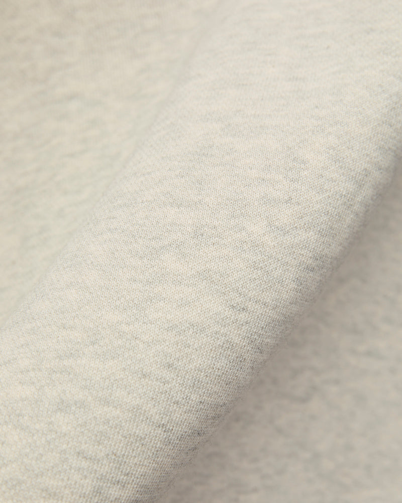 Stadium Quarter Zip Sweater in Oat Grey
