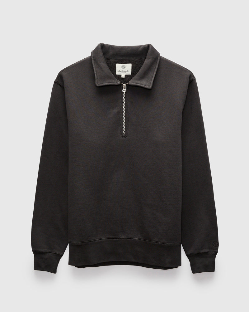 Stadium Quarter Zip Sweater in Peat