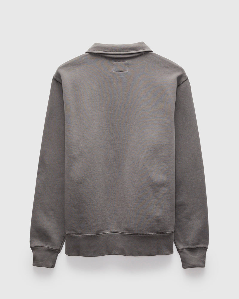 Stadium Quarter Zip Sweater in Plum